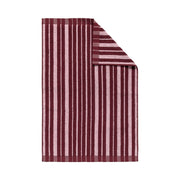 Marimekko Raide Burgundy / Pink Hand Towel