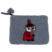Klippan Moomin Sneaky Little My Grey Felt Wool Coin Purse