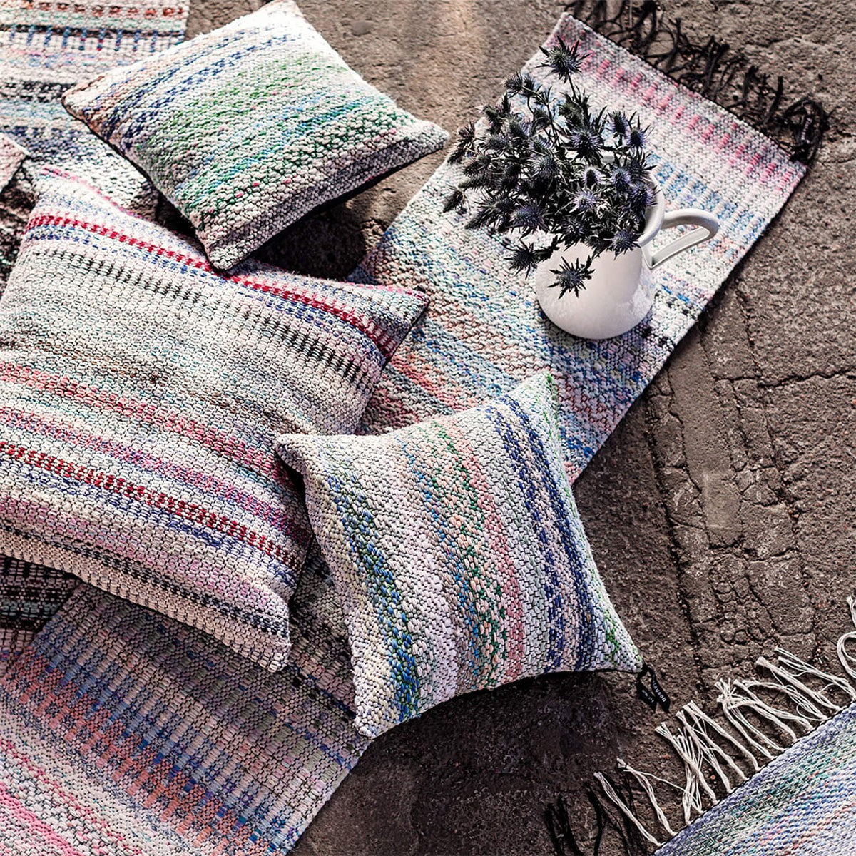 Finlayson Rasypala Black / Multicolor Rag Rug