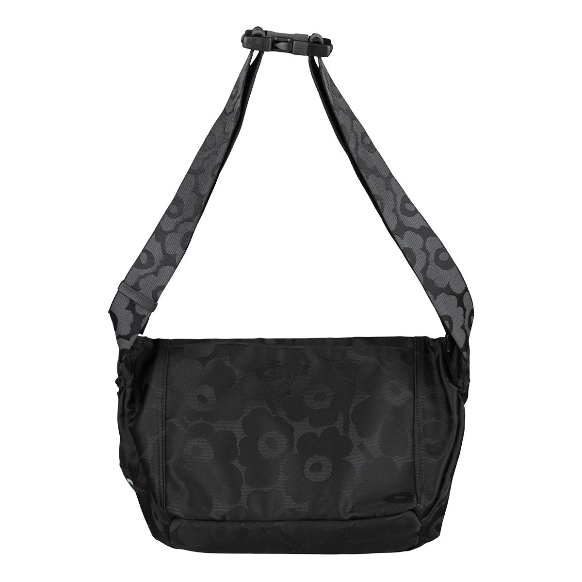 Marimekko Unikko Black Medium Sling Shoulder Bag
