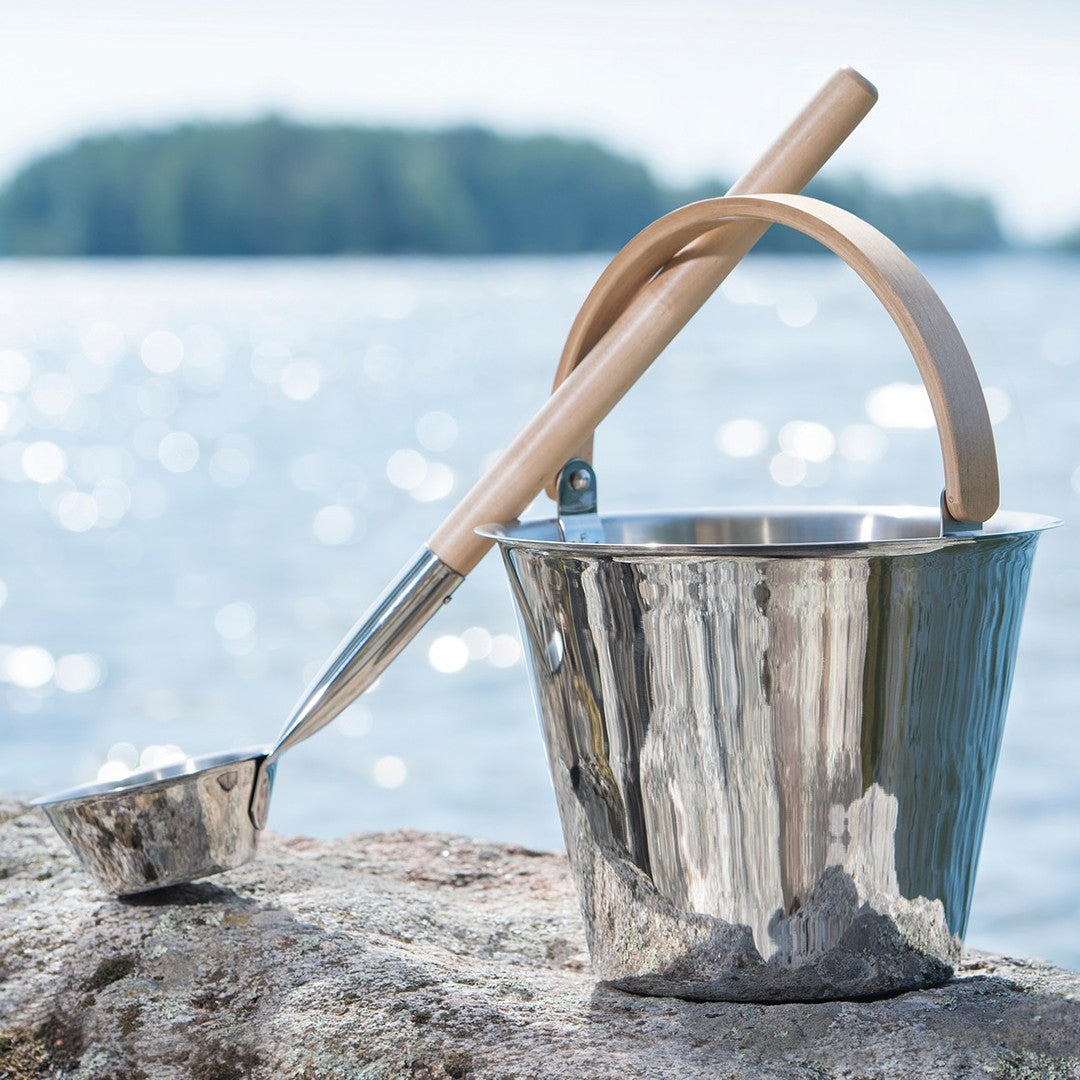 Rento x Harri Koskinen Sauna Pail / Ladle Set