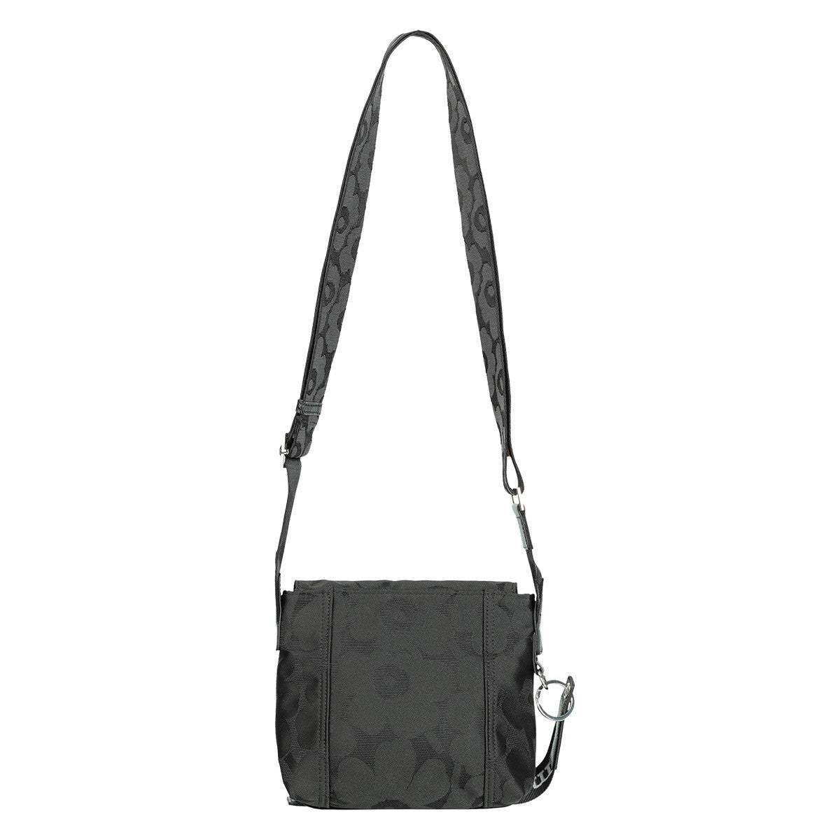 Marimekko Unikko Black Mini Messenger Bag