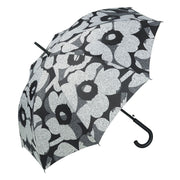 Marimekko Unikko Black / Light Grey Stick Umbrella