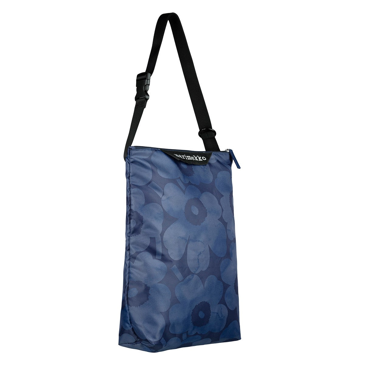 Marimekko Unikko Dark Blue Medium Neat Crossbody Shoulder Bag