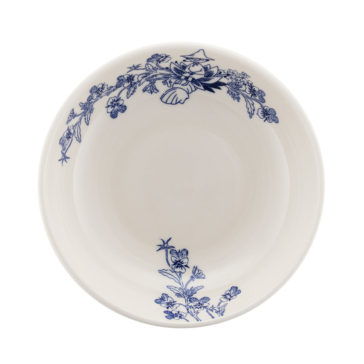 Arabia Moomin Haru White / Blue Pasta Bowl
