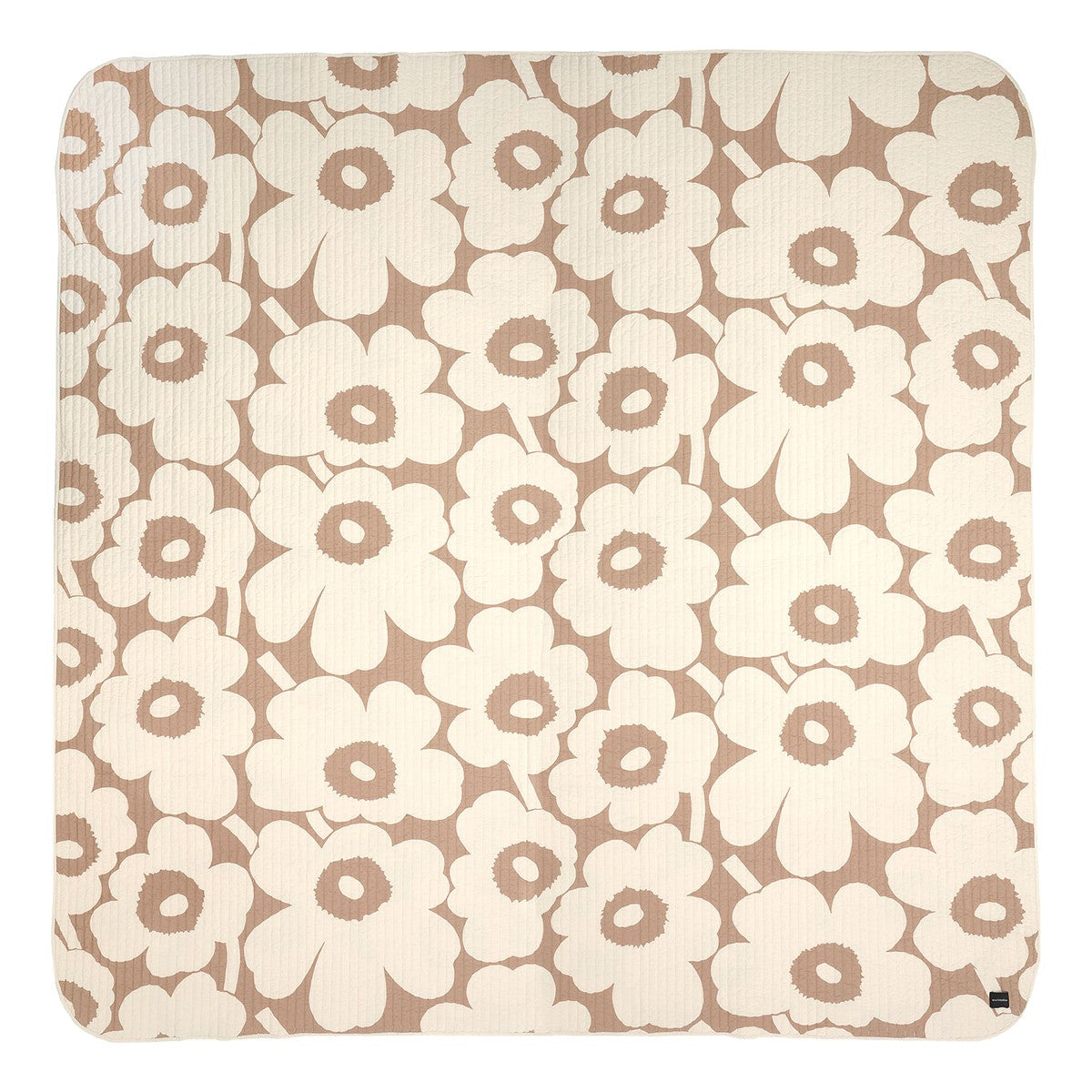 Marimekko Unikko Off White / Beige Bedspread - Large