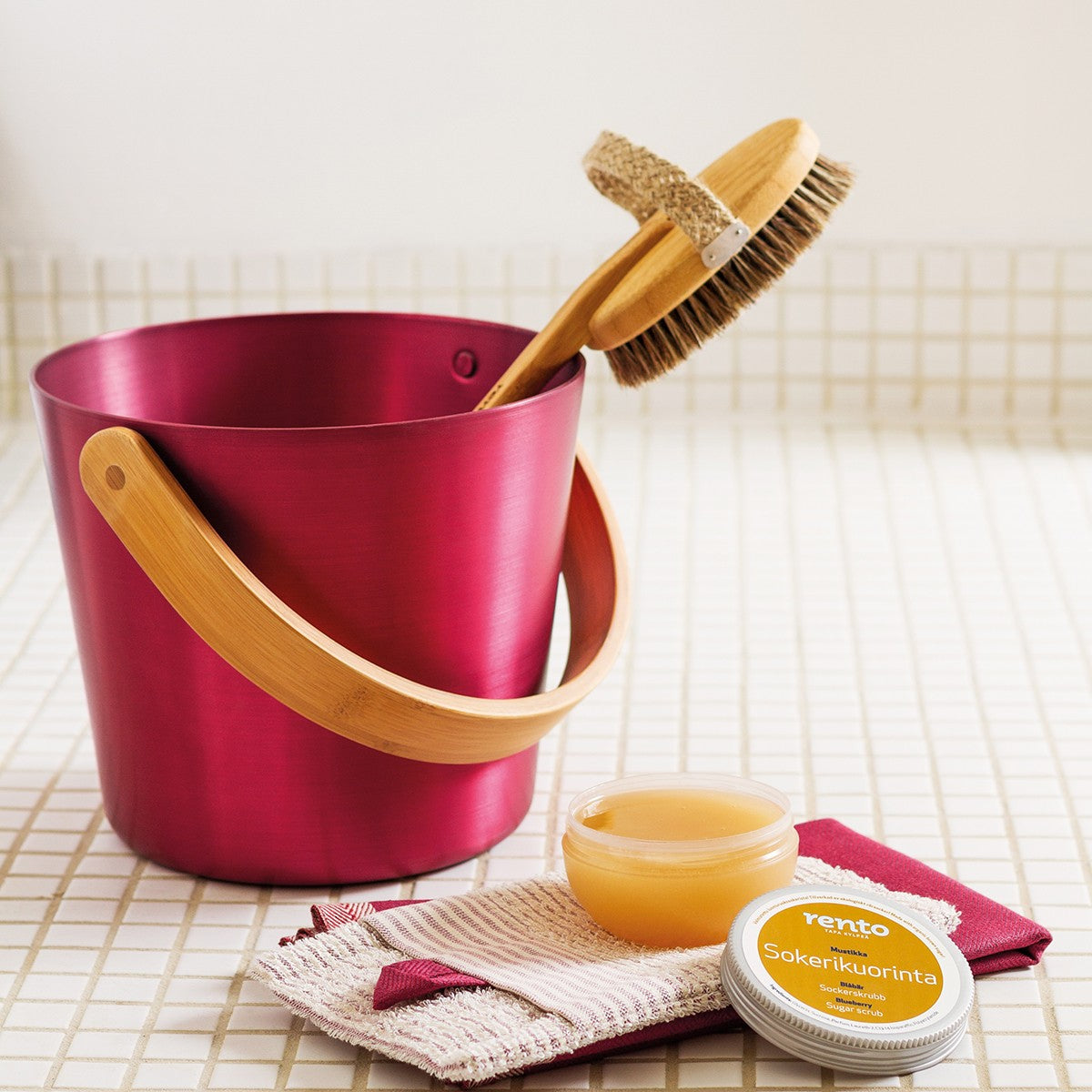 Rento Natural Bamboo Bath Brush