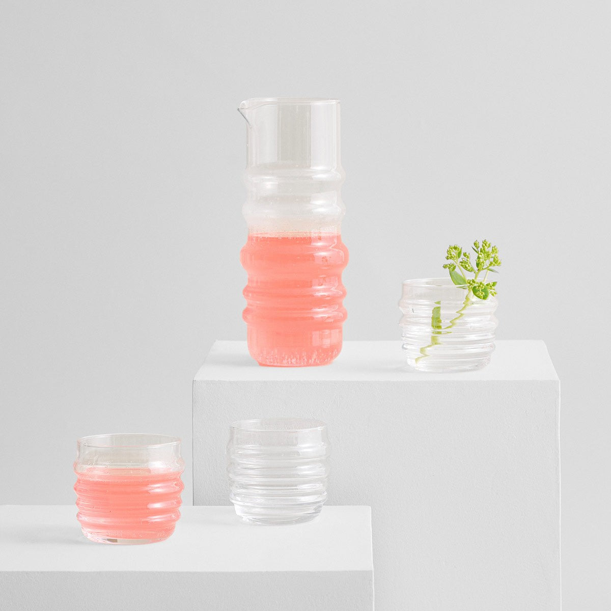 Marimekko Socks Rolled Down Clear Tumblers - Set of 2
