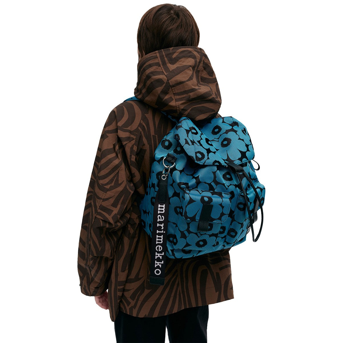 Marimekko Unikko Blue / Black Everything Backpack