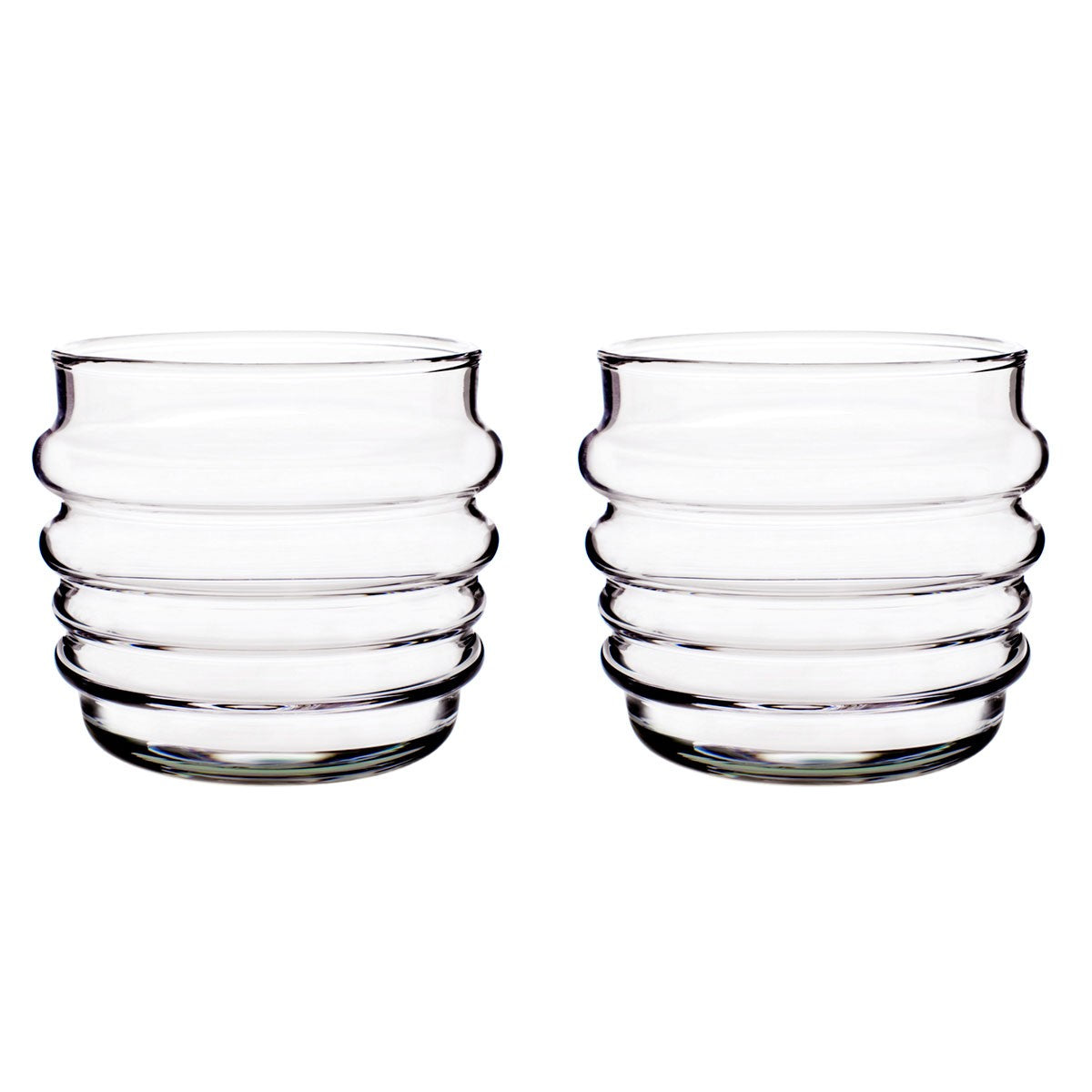 Marimekko Socks Rolled Down Clear Tumblers - Set of 2