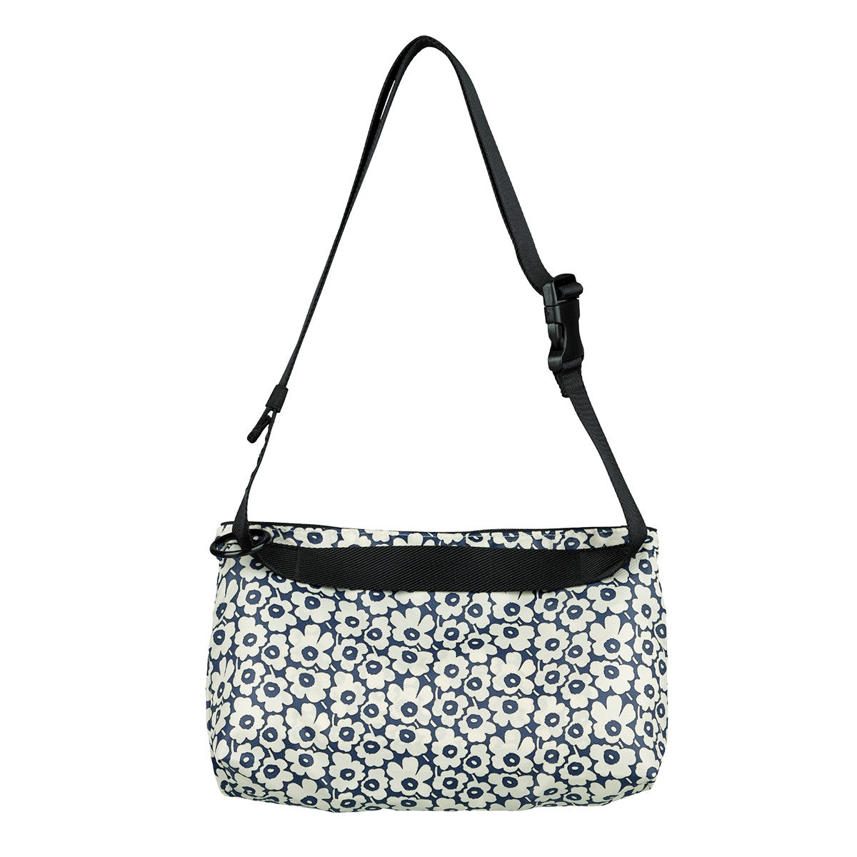 Marimekko Unikko Cream / Dark Blue Small Neat Crossbody Shoulder Bag