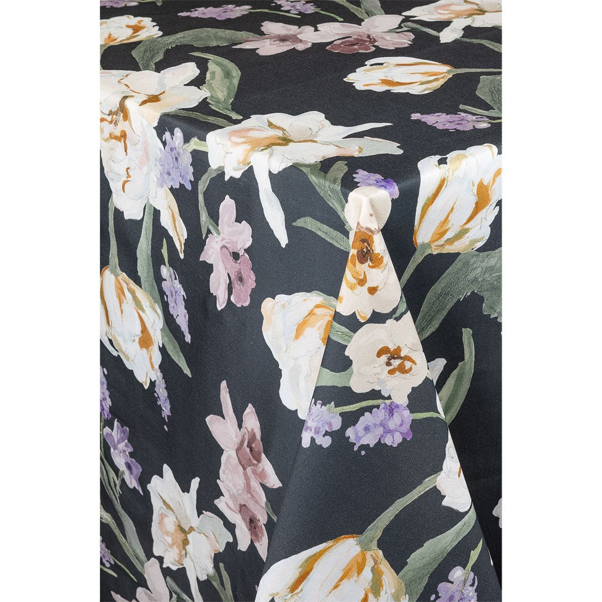 Pentik Helmililja Dark Grey / Orange / Purple Tablecloth