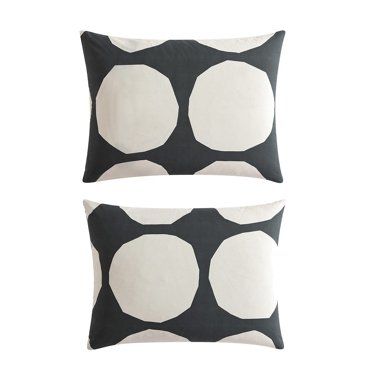 Marimekko Kivet Charcoal / Off White King Duvet Cover Set
