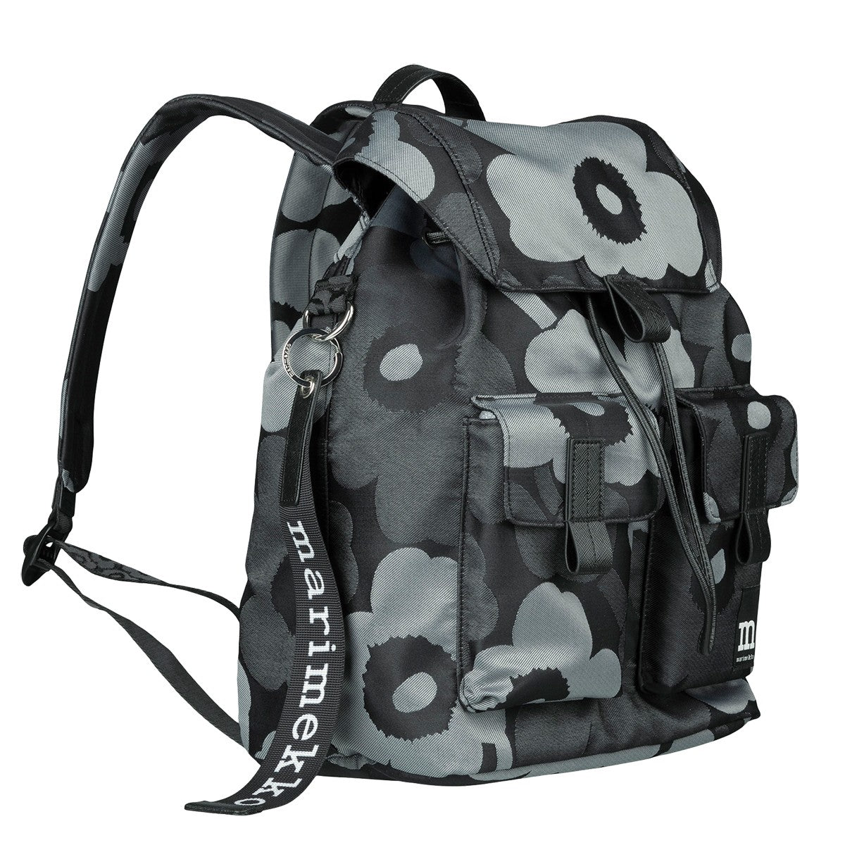 Marimekko Unikko Black / Grey Everything Backpack