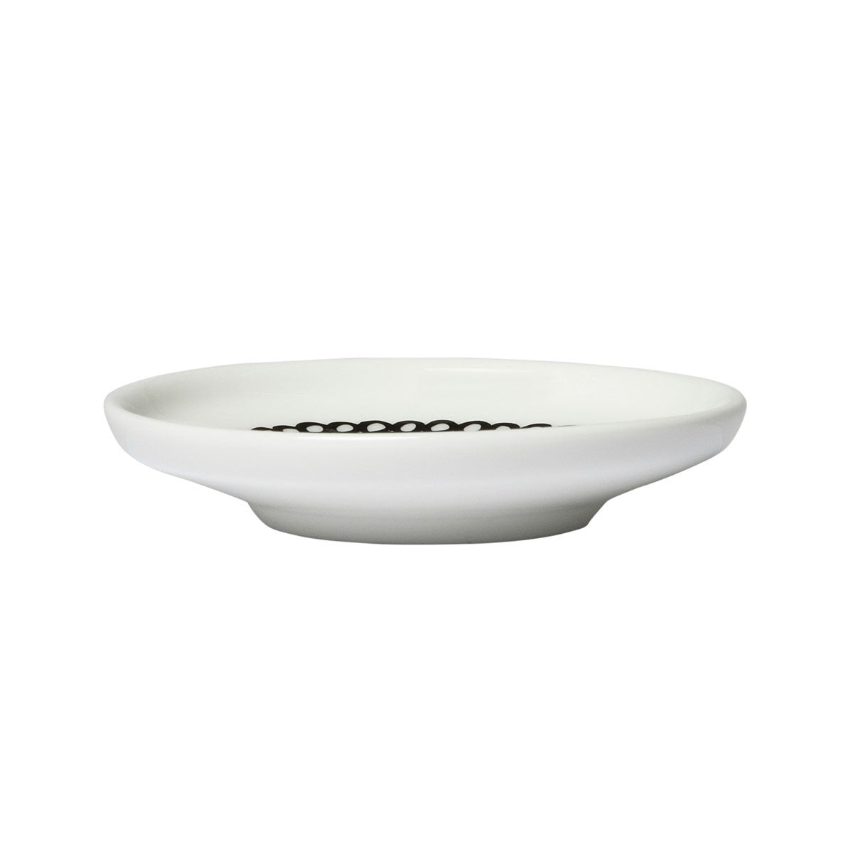 Marimekko Siirtolapuutarha White / Black Mini Sauce Plate