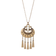 Kalevala Moon Goddess Bronze Pendant Necklace