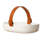 Marimekko Oiva Koppa Serving Dish w/ Leather Handle