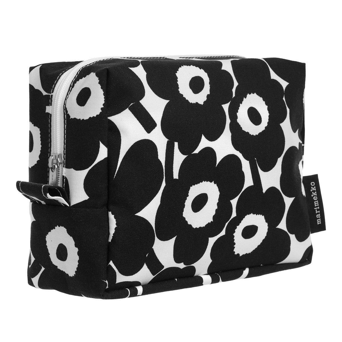 Marimekko Unikko White / Black Vilja Cosmetic Bag