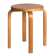 Artek Alvar Aalto Stool E60 - Four Legged Stool - Honey Stained
