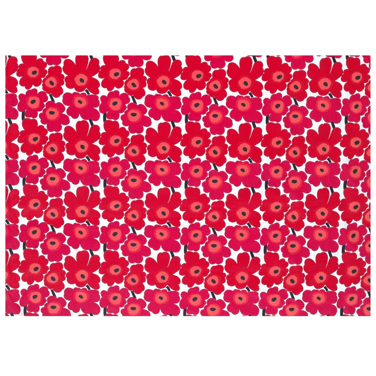Marimekko Mini Unikko Red / White Cotton Fabric