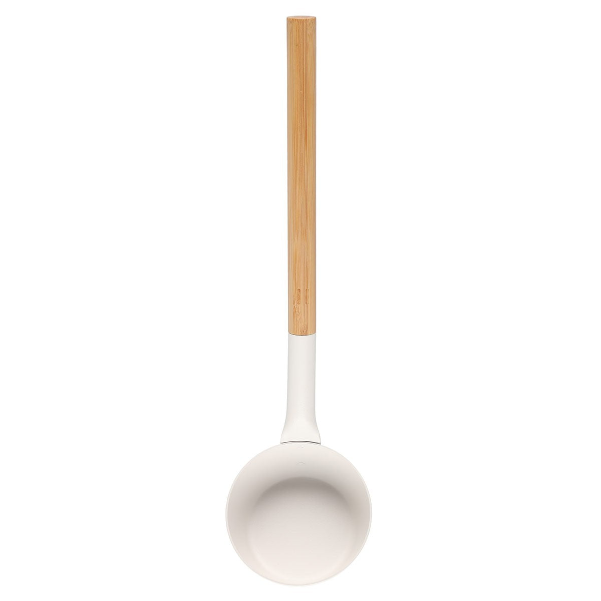 Rento Aluminum / Bamboo White Sauna Pail & Ladle Set