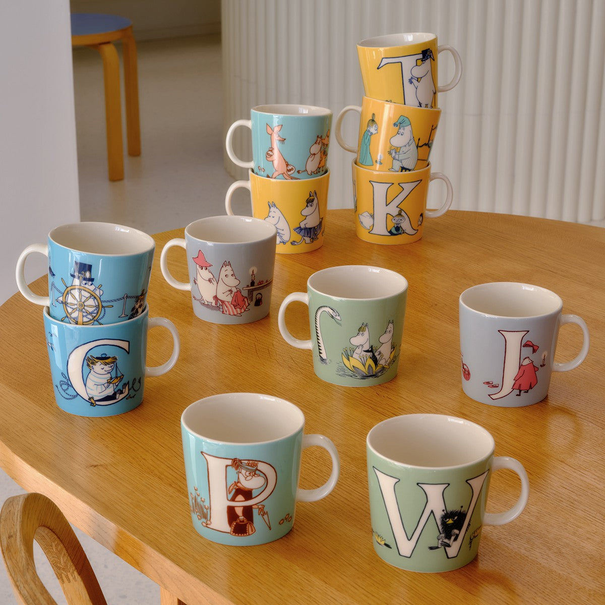 Arabia Moomin ABC Yellow Mug - K