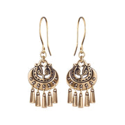 Kalevala Moon Goddess Bronze Earrings - Small