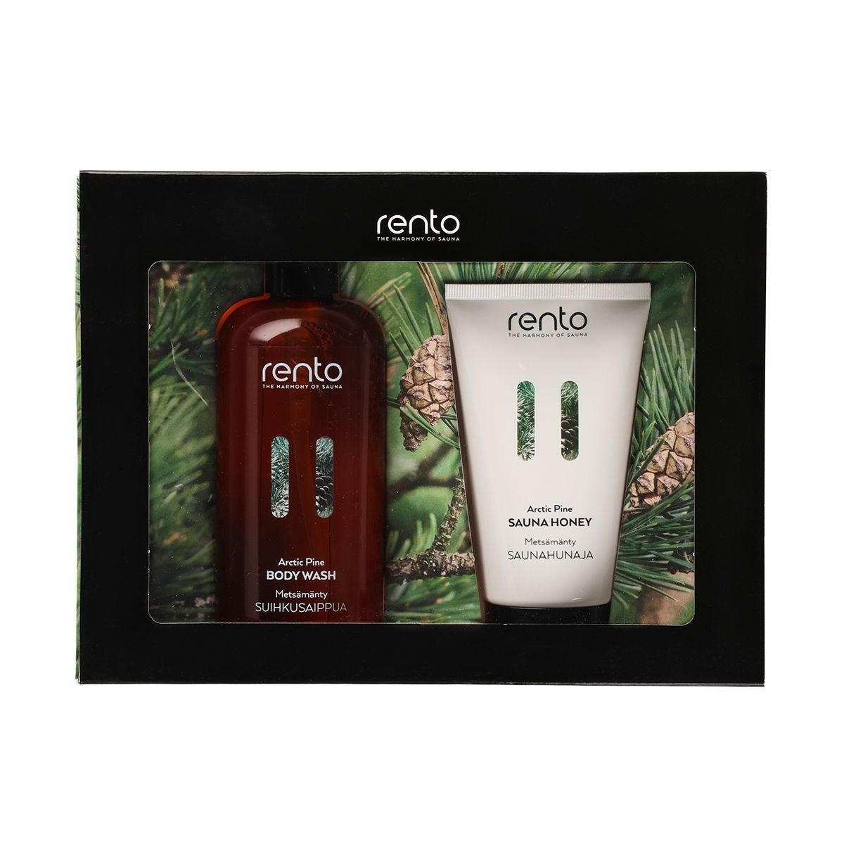 Rento Arctic Pine Body Wash & Sauna Honey Gift Set