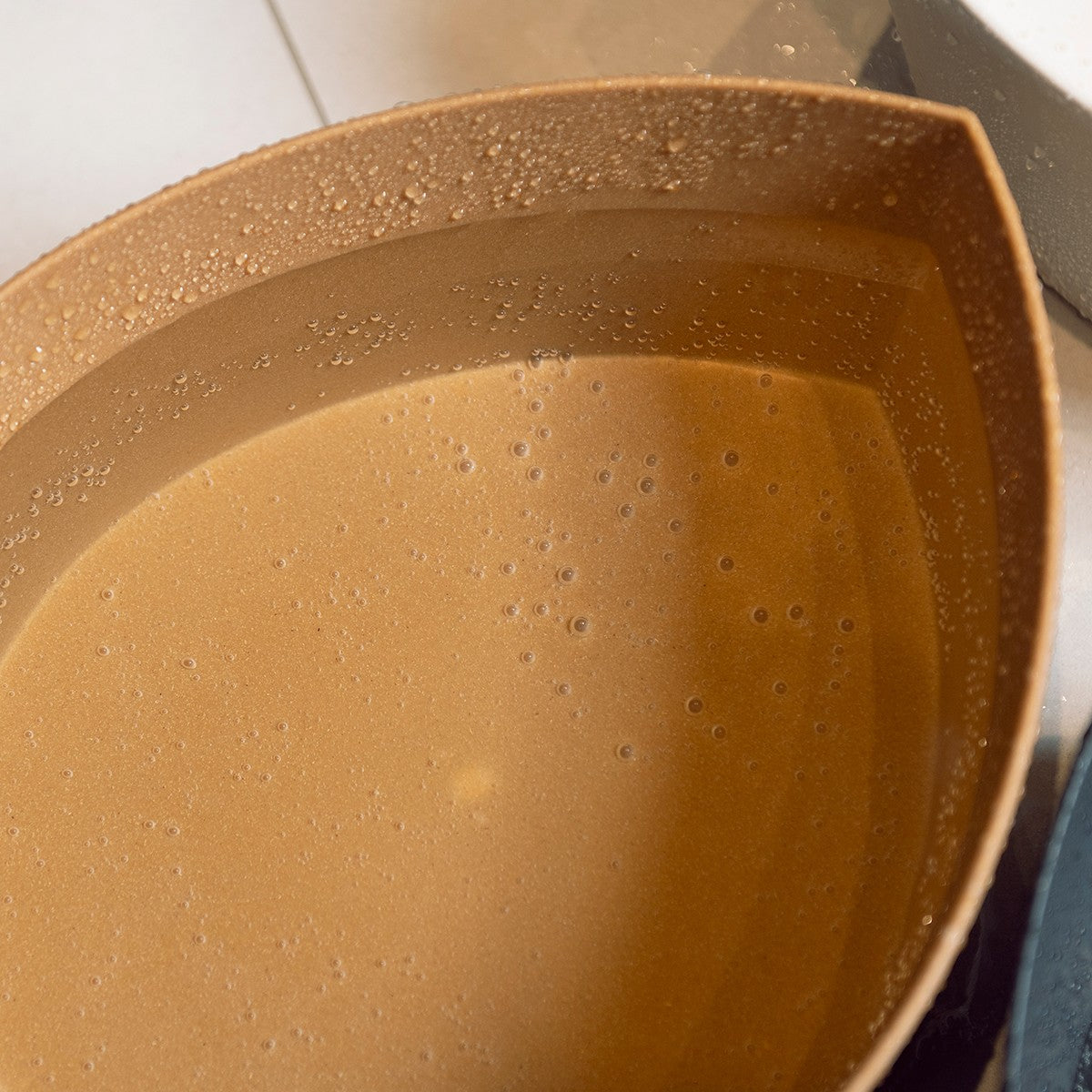 Rento Pisara Natural Speckled Brown Sauna Basin & Ladle Set