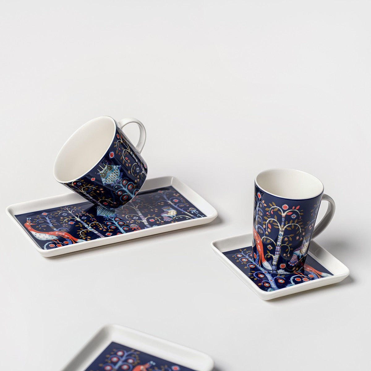 iittala Taika Blue Coffee Cup and Saucer