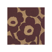 Marimekko Unikko Burgundy / Brown Cocktail Napkins