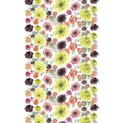 Pentik Daalia White / Green / Multi Cotton Fabric