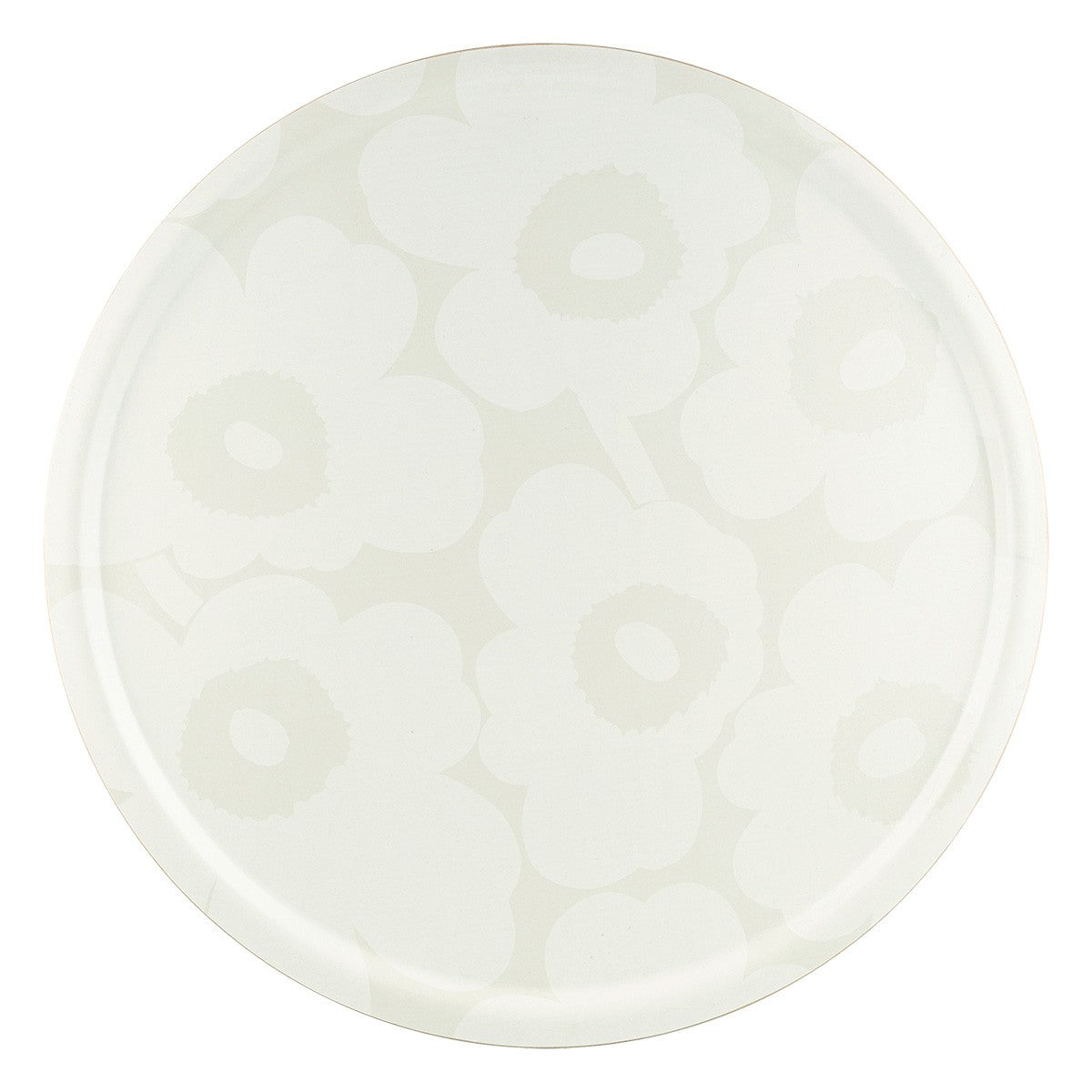 Marimekko Unikko White / Off White Large Round Tray