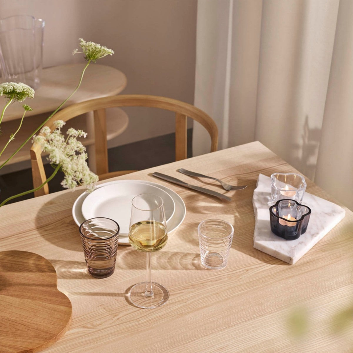 iittala Aino Aalto Linen Large Tumblers - Set of 2