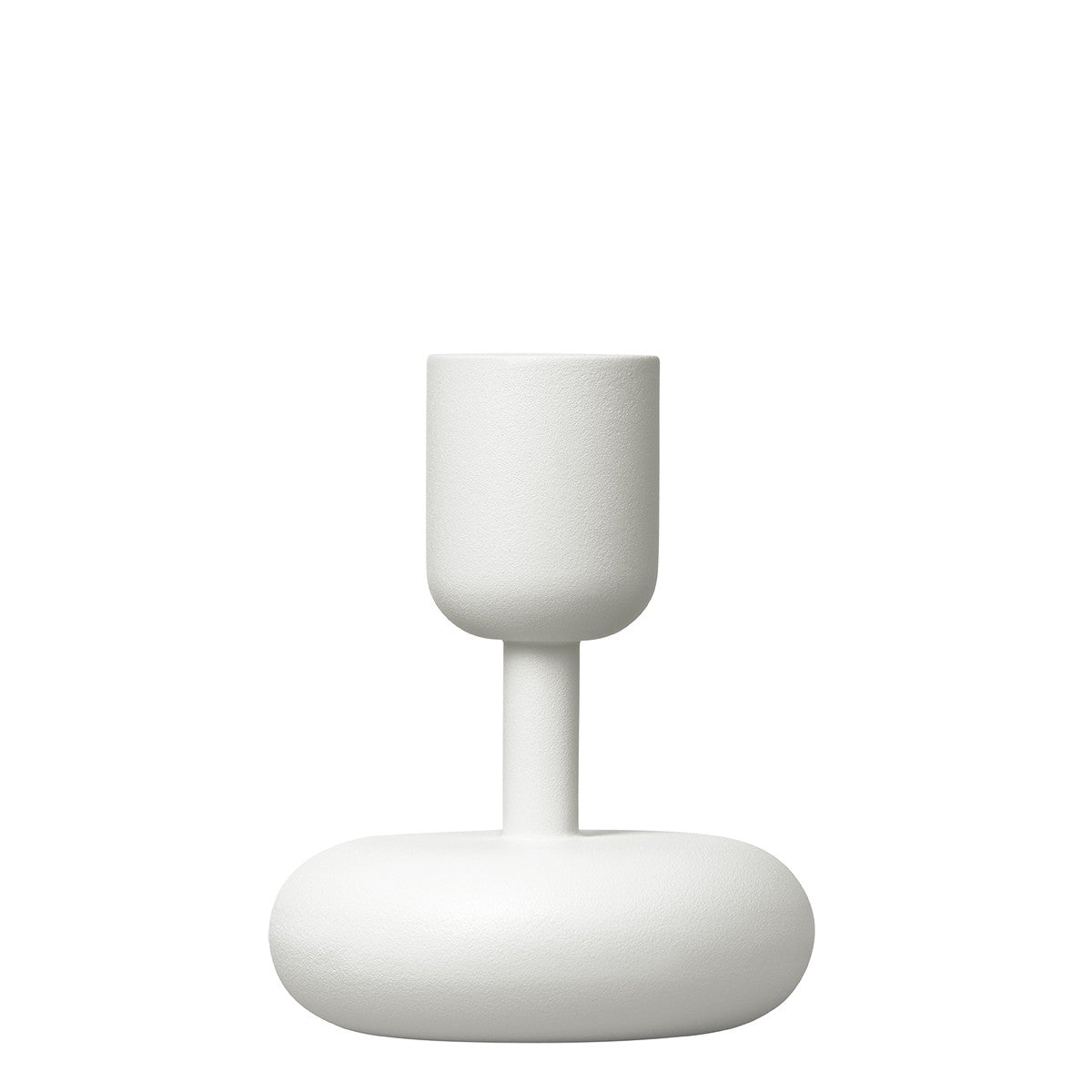 iittala Nappula White Short Candle Holder
