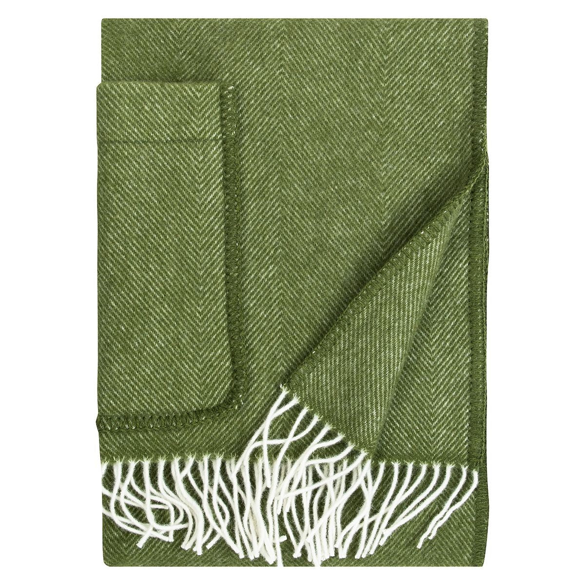 Lapuan Kankurit Arvo Olive / White Wool Pocket Shawl