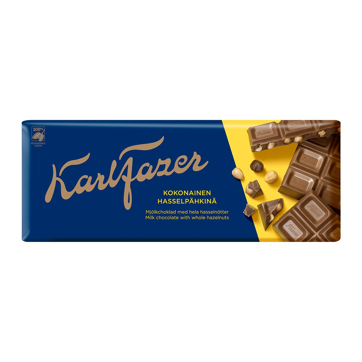 Fazer Milk Chocolate with Hazelnuts Bar - 7 oz