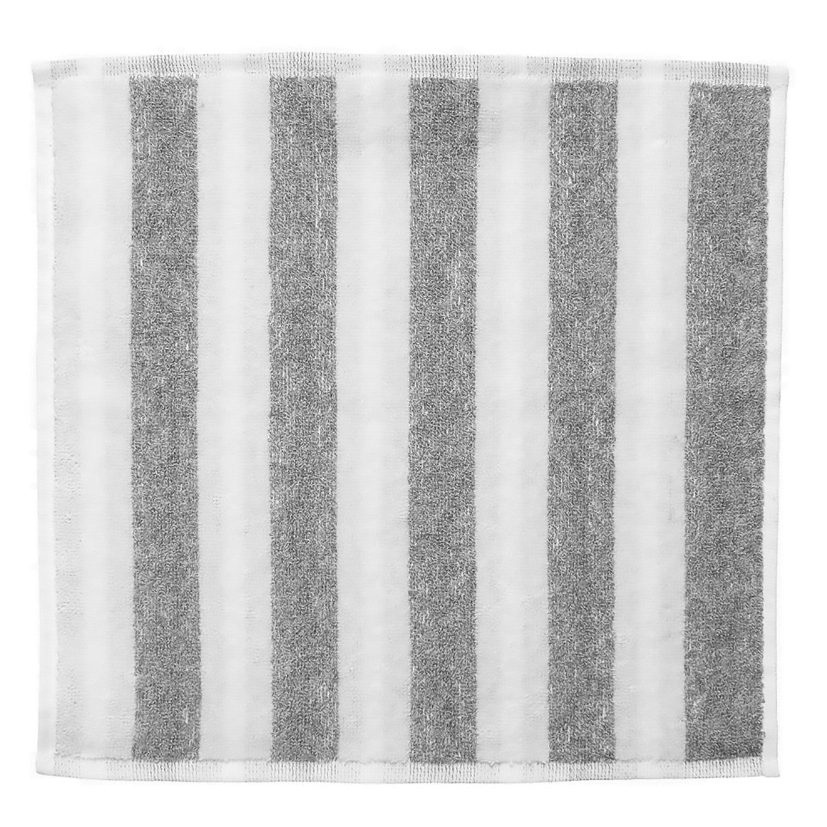 Marimekko Kaksi Raitaa Heather Grey / White Washcloth
