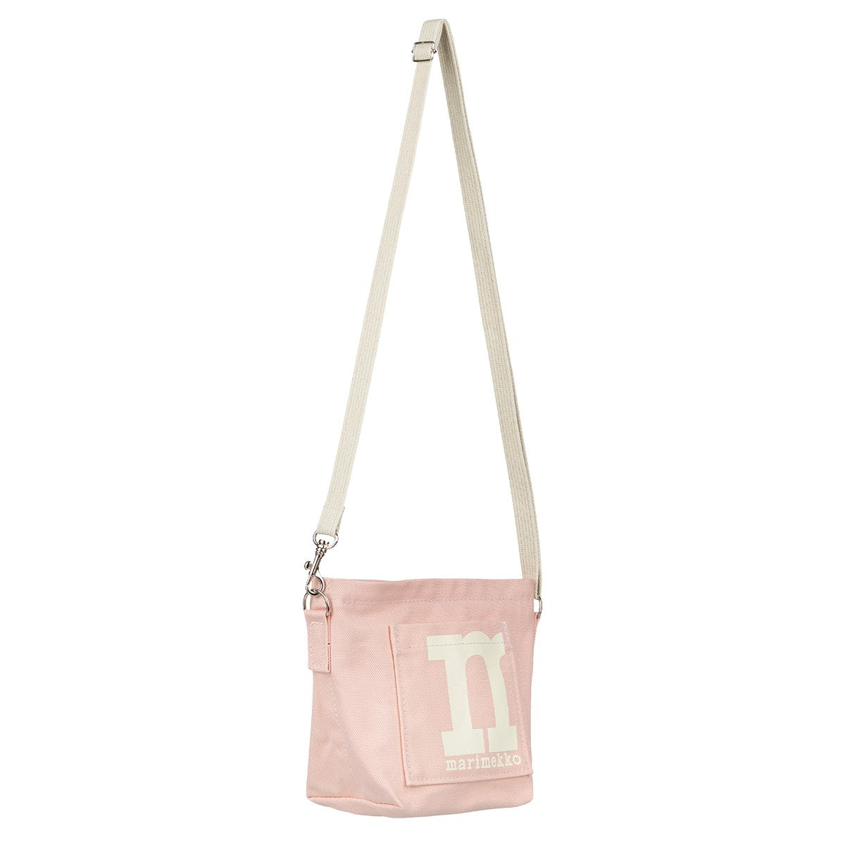 Marimekko Solid Light Pink / Off White Mono Mini Crossbody Bag