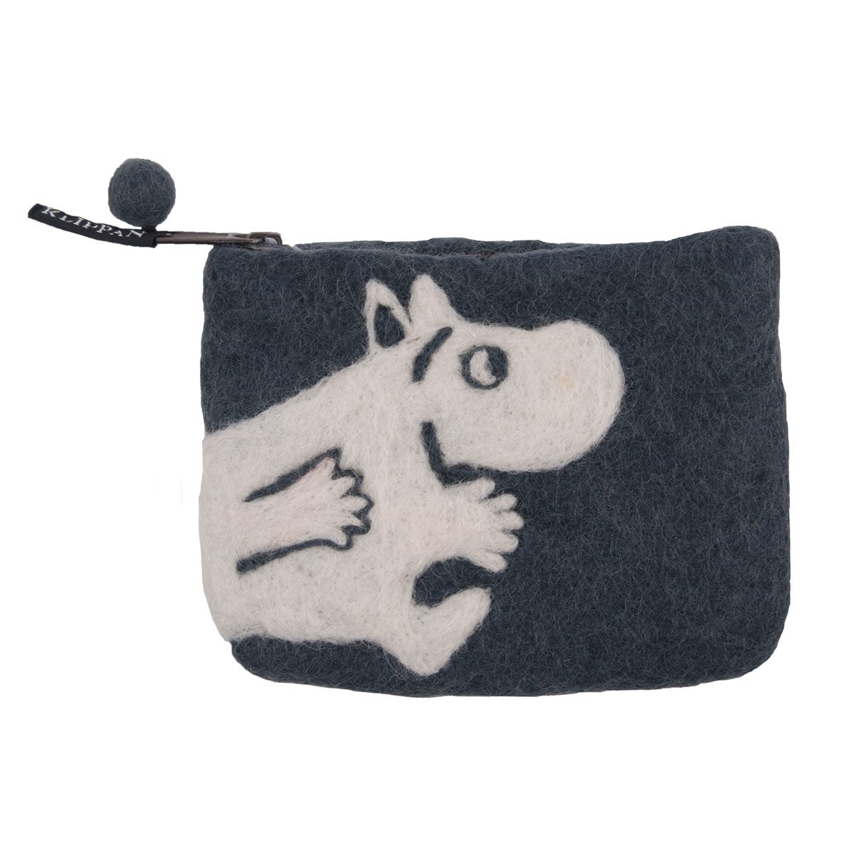 Klippan Moomin Grey Felt Purse