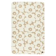 Marimekko Unikko Off White / Beige Quilted Bedspread / Throw Blanket
