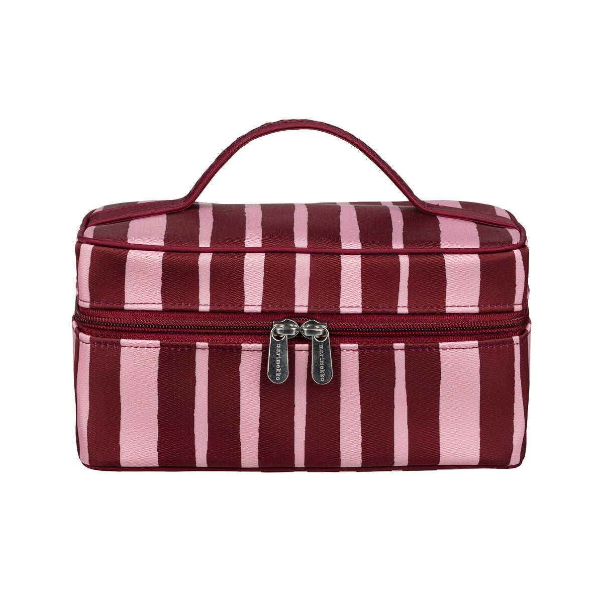 Marimekko Raide Orange / Light Pink Tuttu Cosmetic Bag