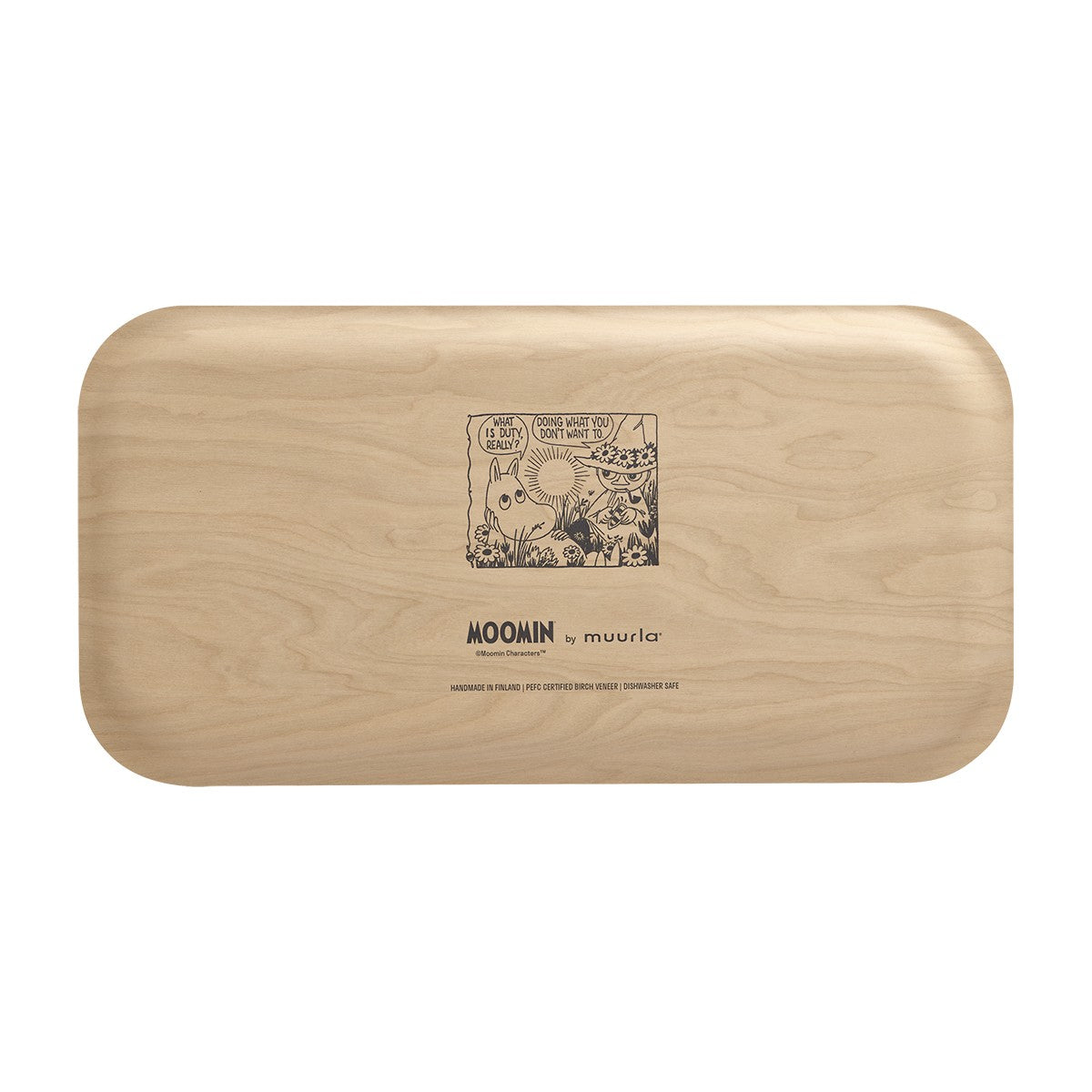 Muurla Moomin In the Garden Light Yellow / Green Tray
