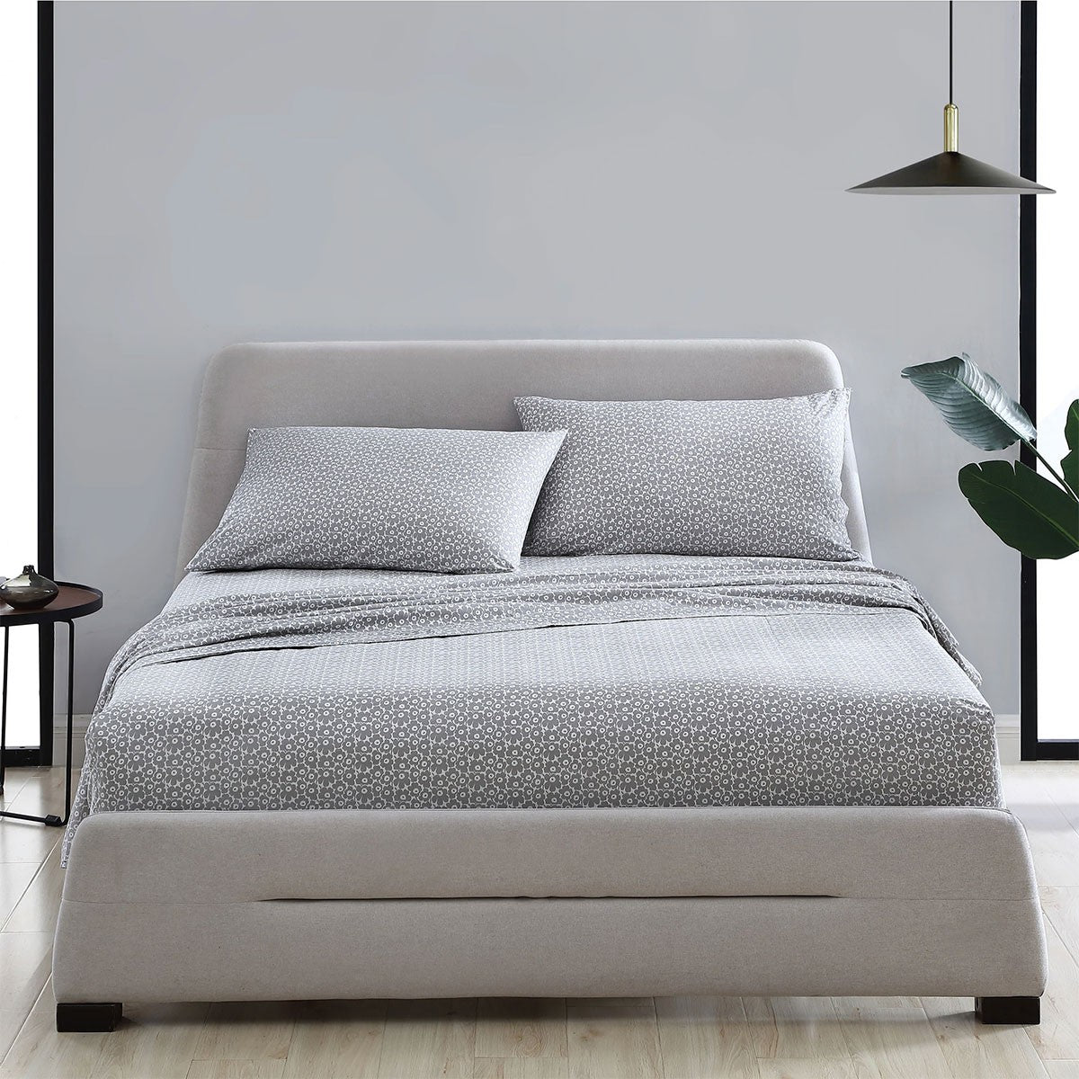 Marimekko Pikkuinen Unikko Grey Full Sheet Set
