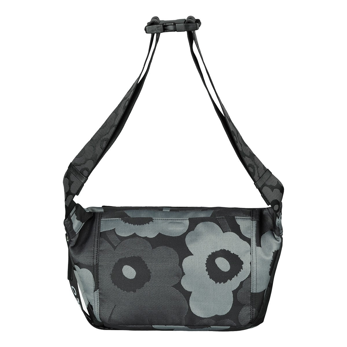 Marimekko Unikko Black / Grey Medium Sling Shoulder Bag