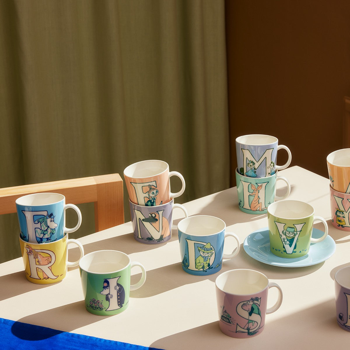 Arabia Moomin ABC Green Mug - I