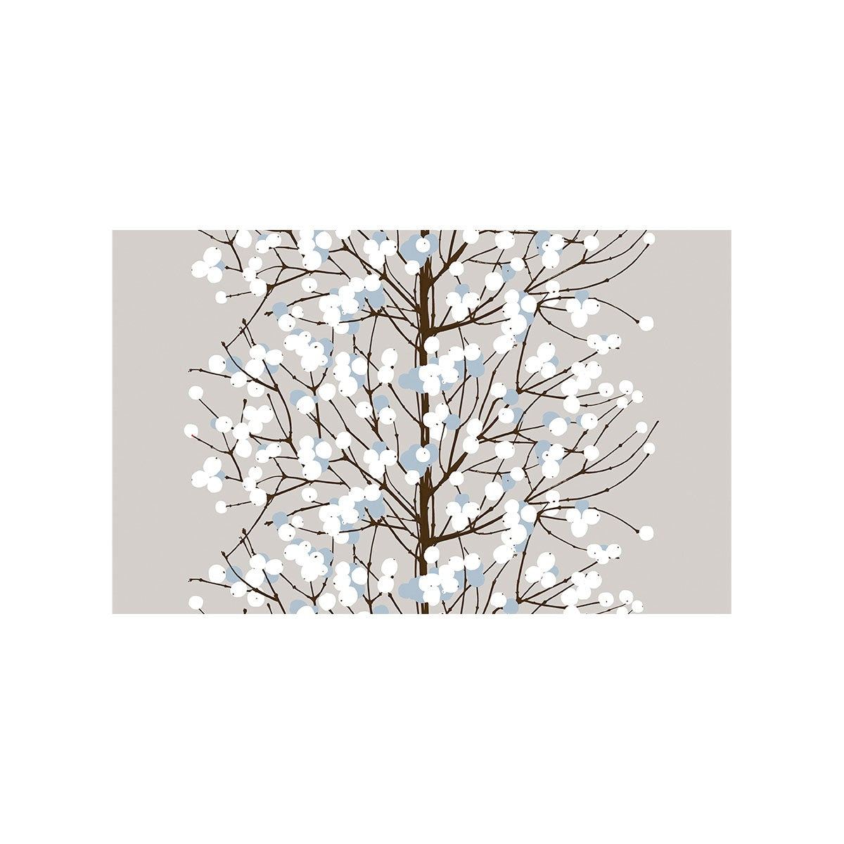 Marimekko Lumimarja gray / Blue Cotton Fabric