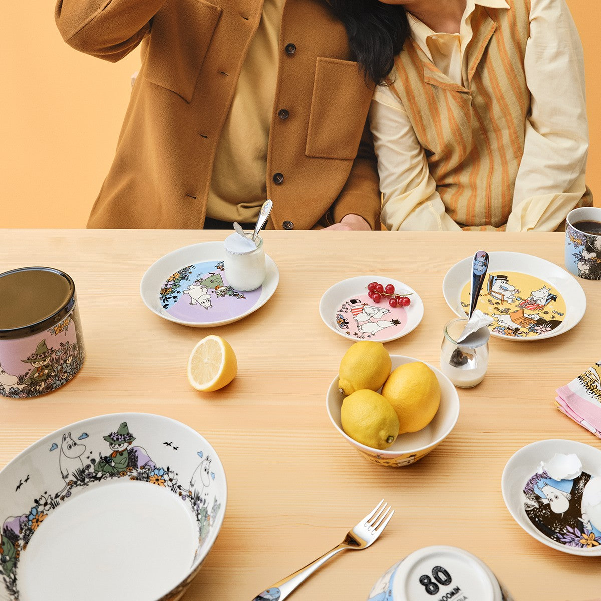 Arabia Moomin Friends Forever Serving Bowl - 80th Anniversary