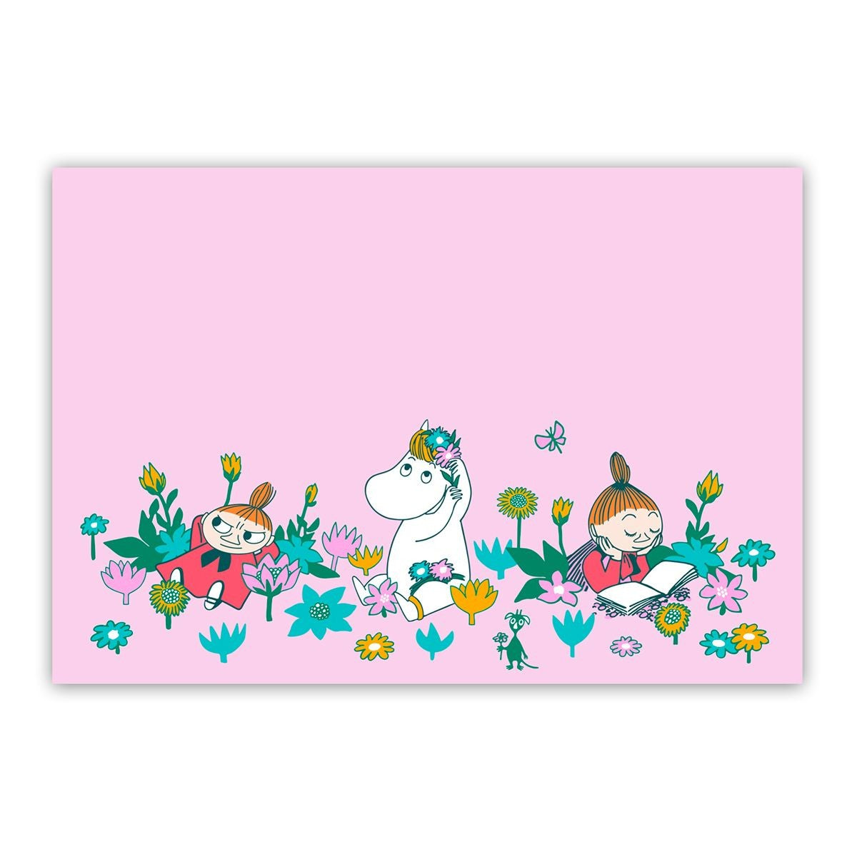 Moomin Snorkmaiden & Little My Pink Placemat