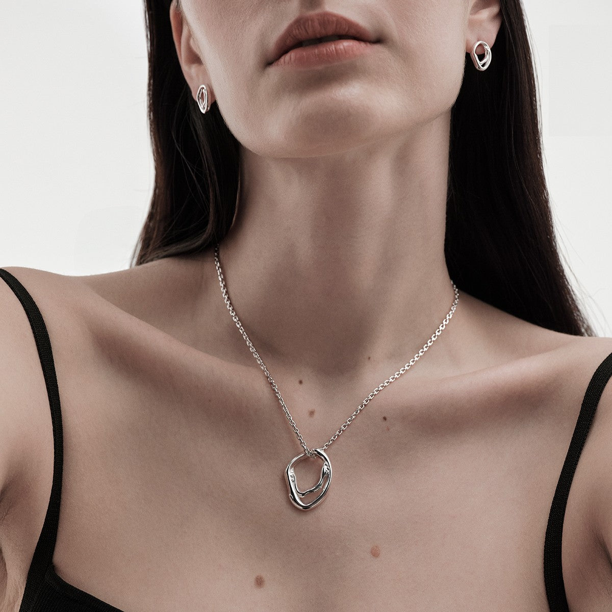 Kalevala Mannyt Silver Earrings